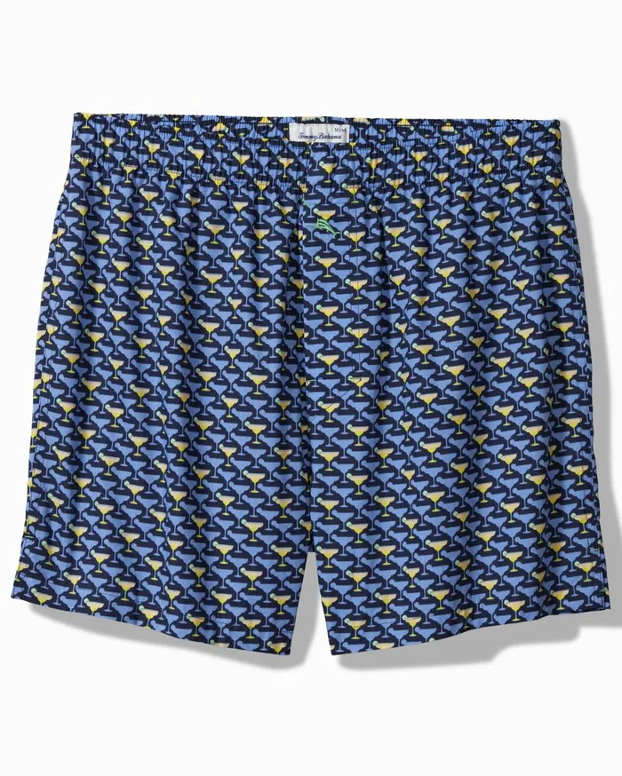 Tommy Bahama Mesh Tech Boxer Briefs 8211 2Pack Navy Print MenBig and Tall Underwear