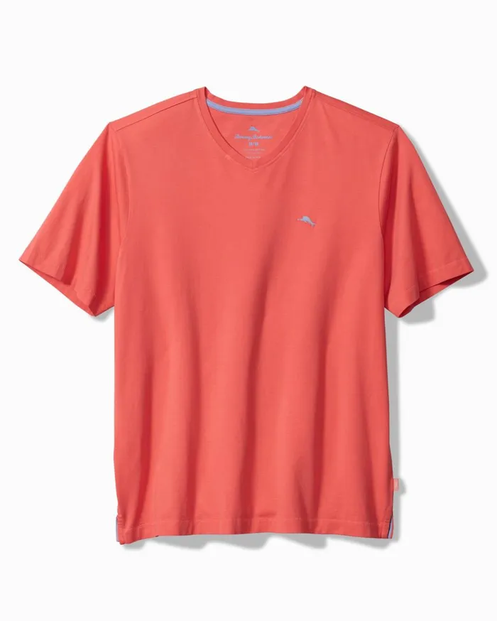Tommy Bahama New Bali Skyline VNeck TShirt Dubarry Coral Men TShirts