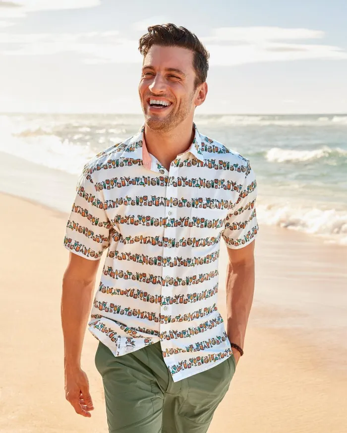 Tommy Bahama Nova Wave Down The Hatch ShortSleeve Shirt White Men Shirts Tommy Bahama Nova Wave Down The Hatch ShortSleeve Shirt White Men Shirts
