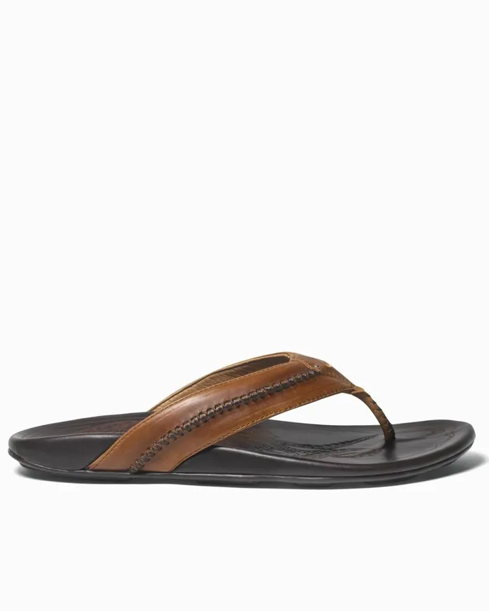 Tommy Bahama OluKai Mea Ola Sandals Dark Java MenBig and Tall Shoes and Sandals