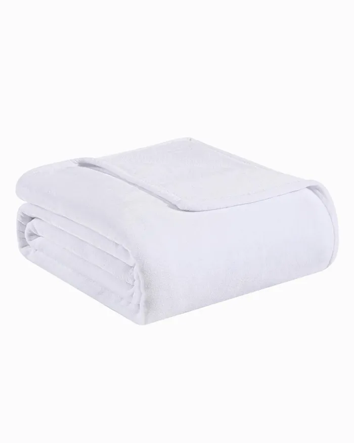 Tommy Bahama Solid FullQueen Fleece Blanket White Beach and Home Bedding Tommy Bahama Solid FullQueen Fleece Blanket White Beach and Home Bedding