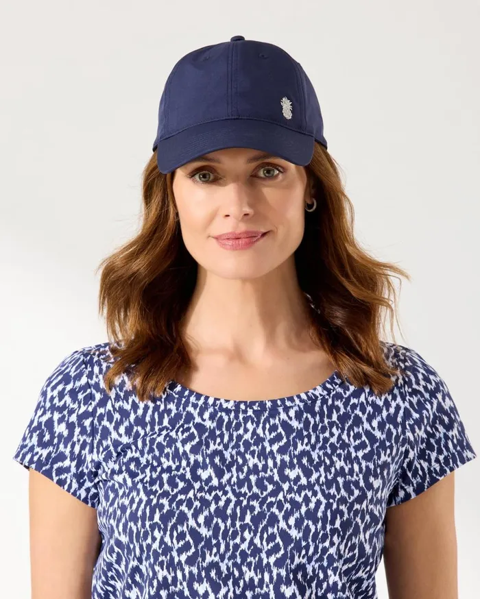 Tommy Bahama The Bimini Pineapple Cap White Women Hats and Caps