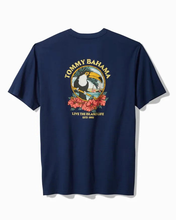 Tommy Bahama Toucan Season Graphic TShirt Island Navy Men TShirts