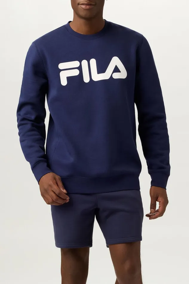 Tops and TShirts Men Fila Sportstyle Linear Logo Long Sleeve Crew Tops and TShirts Men Fila Sportstyle Linear Logo Long Sleeve Crew