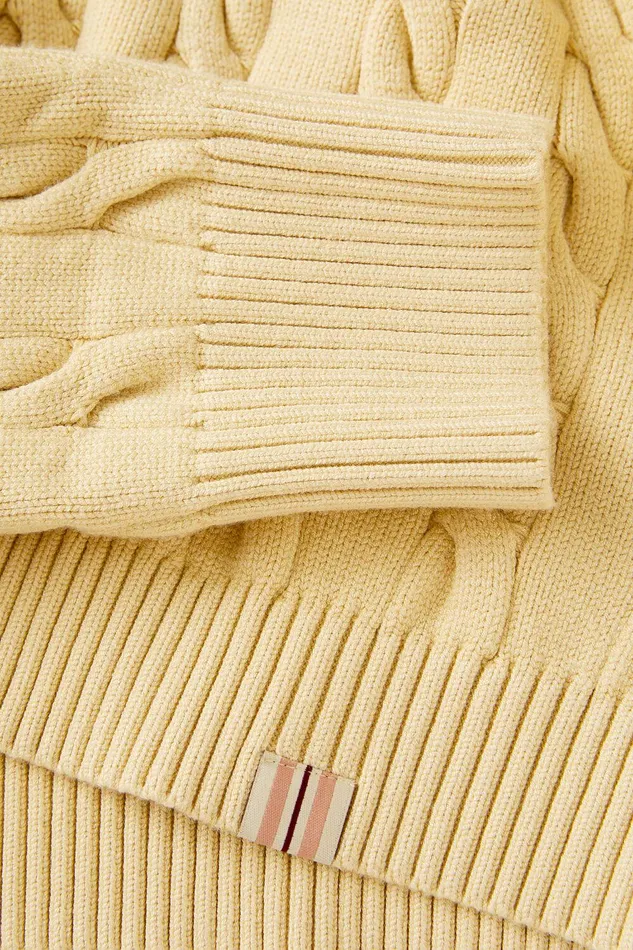Tops and TShirts Women Fila Baseline Chunky VNeck Sweater 200 Soy Bean Tops and TShirts Women Fila Baseline Chunky VNeck Sweater 200 Soy Bean