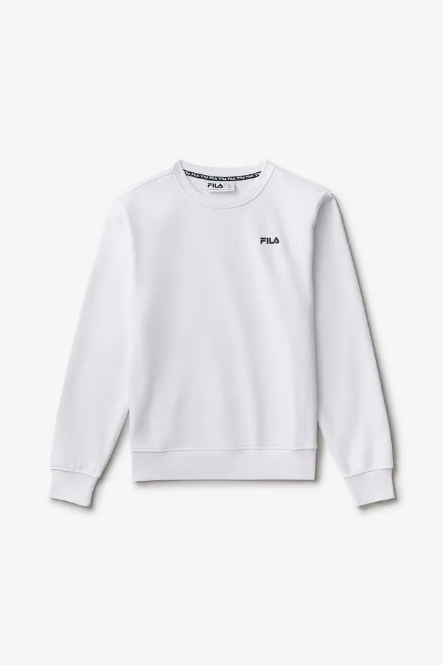 Tops and TShirts Women Fila Sportstyle Linear Logo Long Sleeve Crew