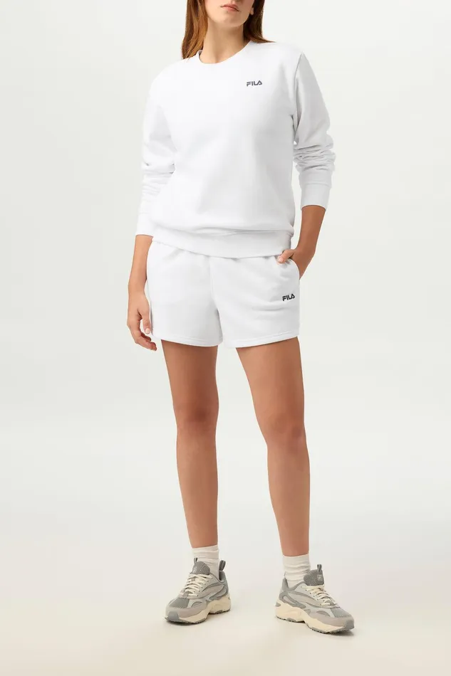 Tops and TShirts Women Fila Sportstyle Linear Logo Long Sleeve Crew Tops and TShirts Women Fila Sportstyle Linear Logo Long Sleeve Crew