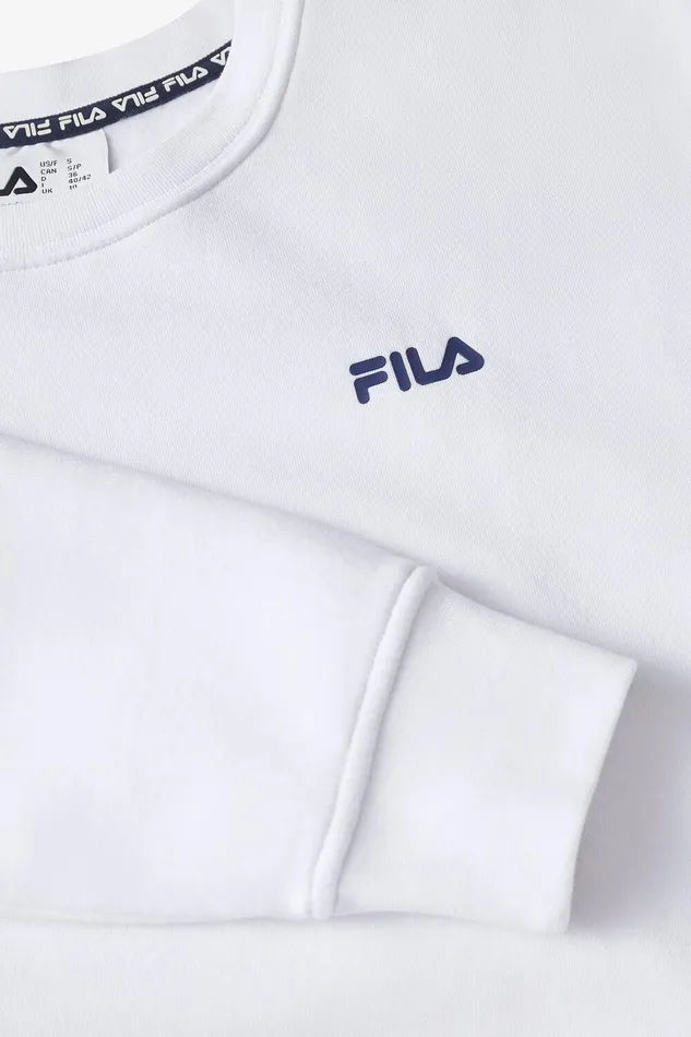 Tops and TShirts Women Fila Sportstyle Linear Logo Long Sleeve Crew Tops and TShirts Women Fila Sportstyle Linear Logo Long Sleeve Crew