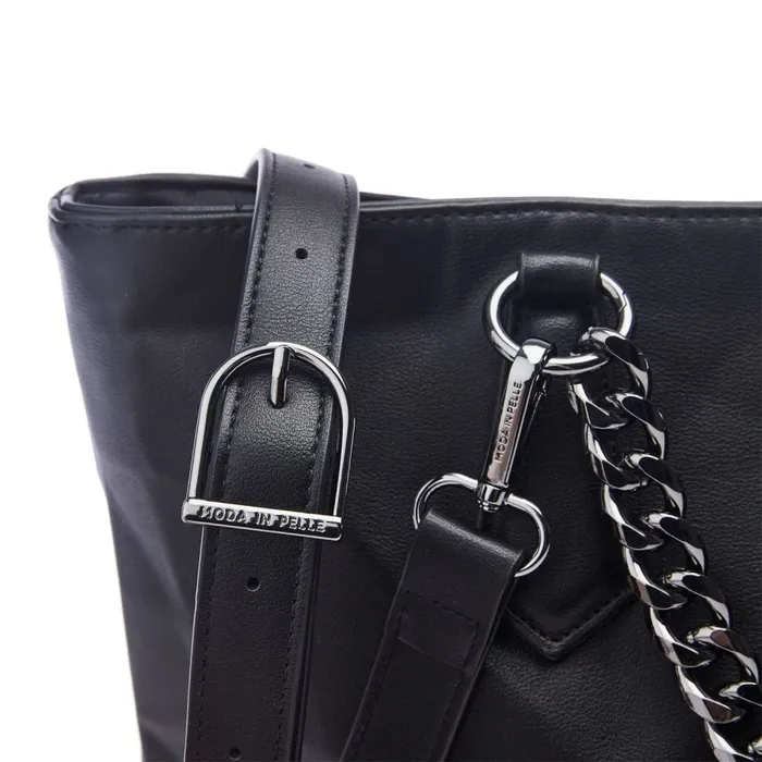 Tote Bags Women Moda In Pelle Berklie Bag Black Porvair