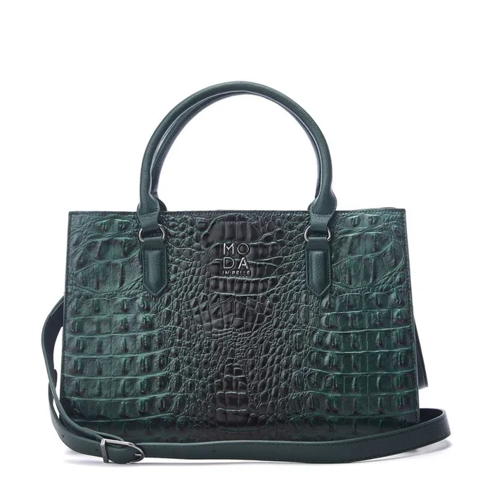 Tote Bags Women Moda In Pelle Blair Bag Green Porvair