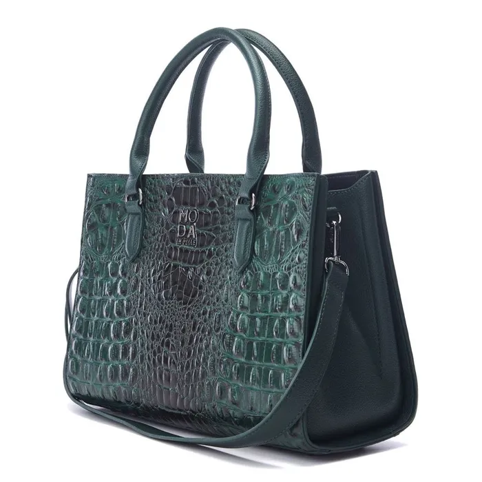 Tote Bags Women Moda In Pelle Blair Bag Green Porvair