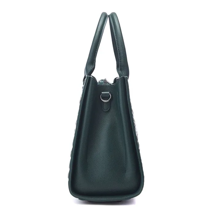 Tote Bags Women Moda In Pelle Blair Bag Green Porvair