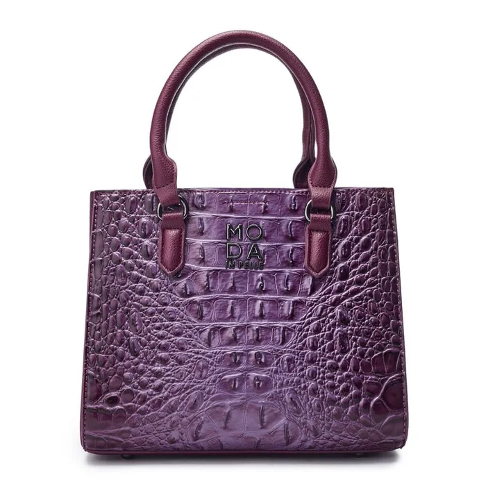 Tote Bags Women Moda In Pelle Bryce Bag Purple Porvair
