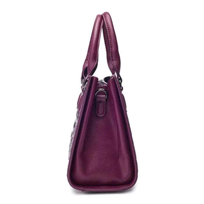 Tote Bags Women Moda In Pelle Bryce Bag Purple Porvair