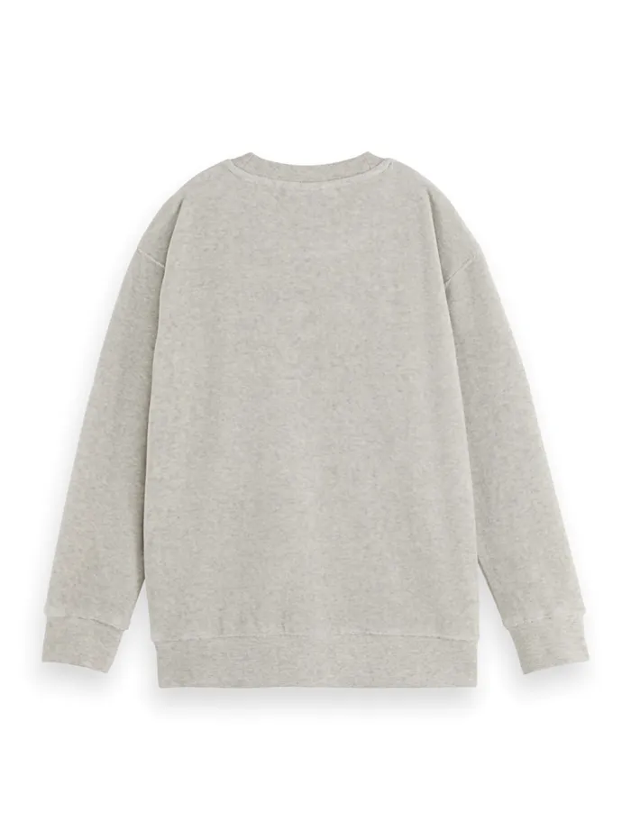 TOWELLING SWEATSHIRT Light Grey Melange Kids Scotch and Soda Sweatshirts and Hoodies TOWELLING SWEATSHIRT Light Grey Melange Kids Scotch and Soda Sweatshirts and Hoodies