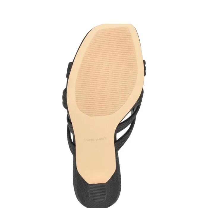 Tracee Heeled Slide Sandals Black Women Nine West High Heels Tracee Heeled Slide Sandals Black Women Nine West High Heels