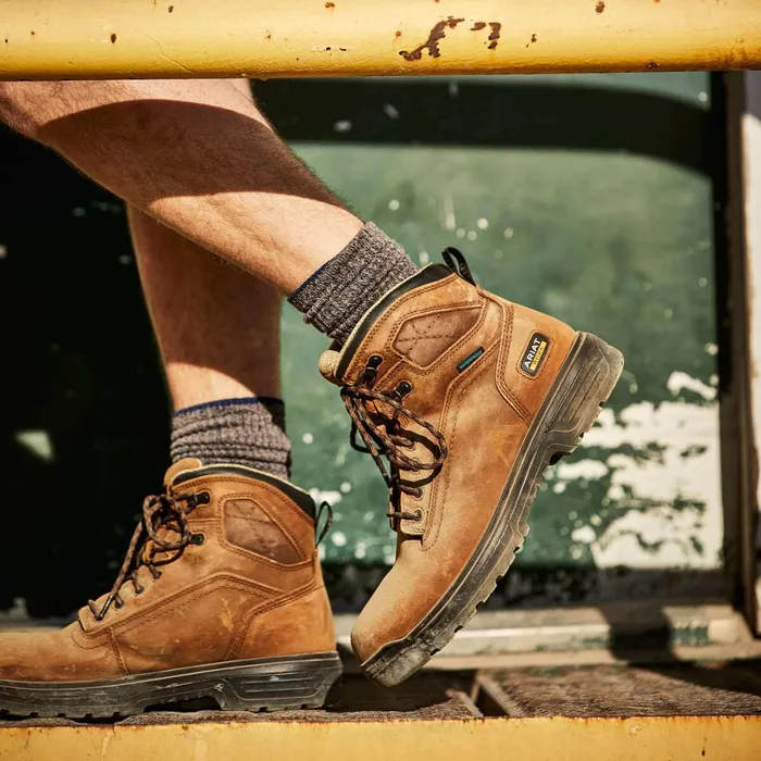 Turbo 6034 Waterproof Carbon Toe Work Boot Aged Bark Men Ariat Work Boots Turbo 6034 Waterproof Carbon Toe Work Boot Aged Bark Men Ariat Work Boots