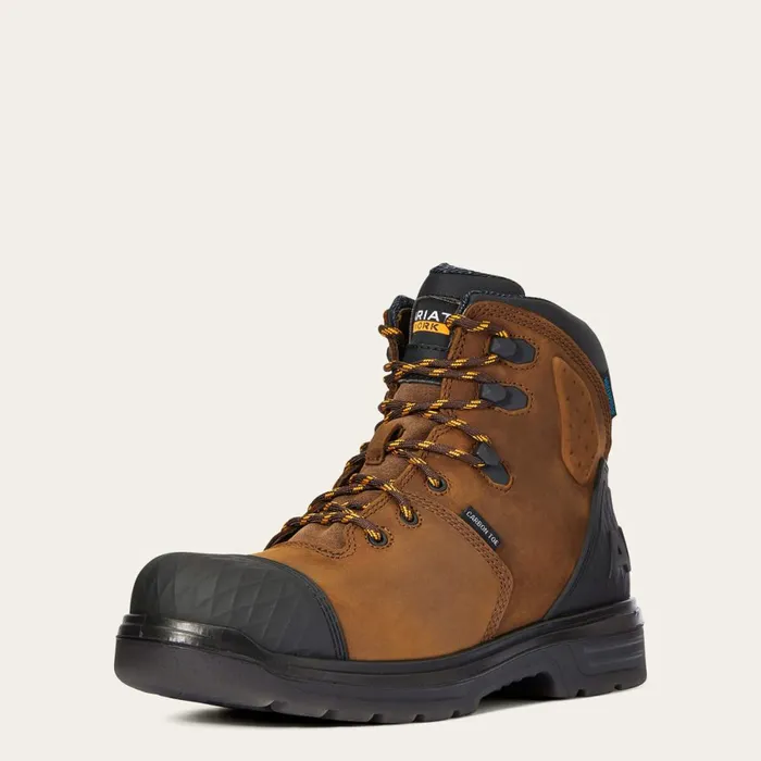 Turbo Outlaw 6034 Waterproof Carbon Toe Work Boot Barley Brown Men Ariat Work Boots