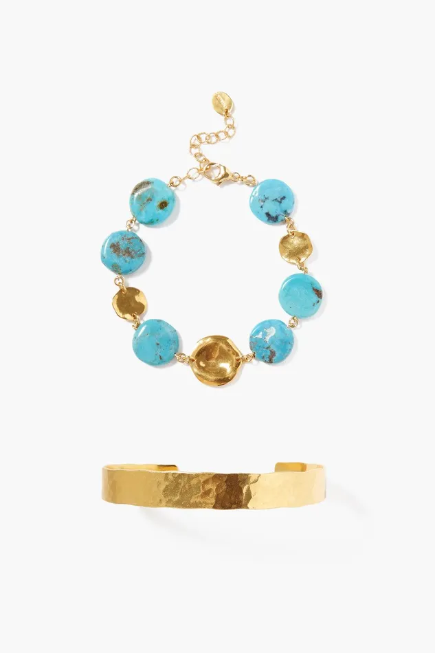Turquoise Coin Bracelet Set Women Chan Luu Bracelets