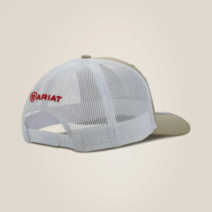 Usa Flag Patch Logo Cap Tan Men Ariat Hats and Caps Usa Flag Patch Logo Cap Tan Men Ariat Hats and Caps