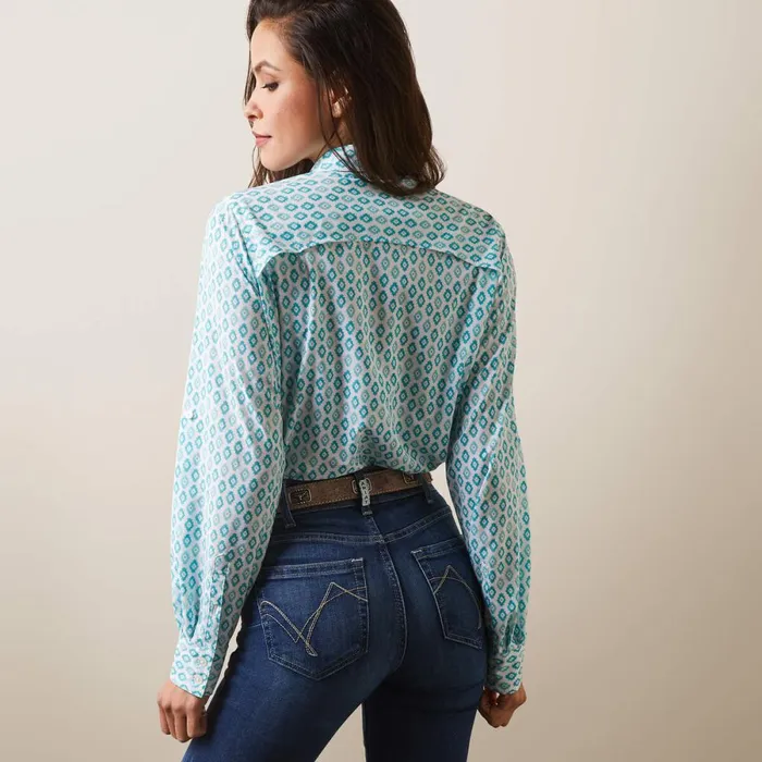 VentTEK Stretch Shirt Sea Breeze Print Women Ariat TShirts and Tops VentTEK Stretch Shirt Sea Breeze Print Women Ariat TShirts and Tops