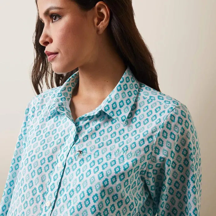 VentTEK Stretch Shirt Sea Breeze Print Women Ariat TShirts and Tops VentTEK Stretch Shirt Sea Breeze Print Women Ariat TShirts and Tops