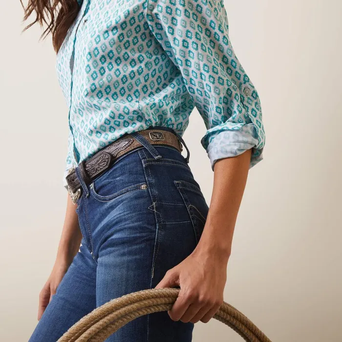 VentTEK Stretch Shirt Sea Breeze Print Women Ariat TShirts and Tops VentTEK Stretch Shirt Sea Breeze Print Women Ariat TShirts and Tops