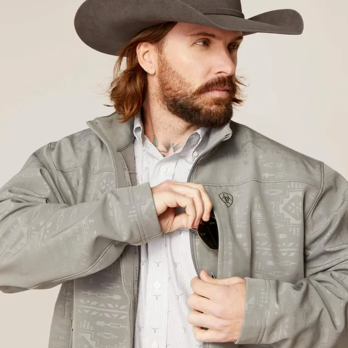 Vernon 20 Softshell Jacket Jetty Gray Embossed Men Ariat Jackets and Vests Vernon 20 Softshell Jacket Jetty Gray Embossed Men Ariat Jackets and Vests