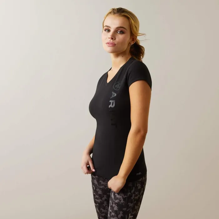 Vertical Logo TShirt Black Women Ariat TShirts and Tops Vertical Logo TShirt Black Women Ariat TShirts and Tops