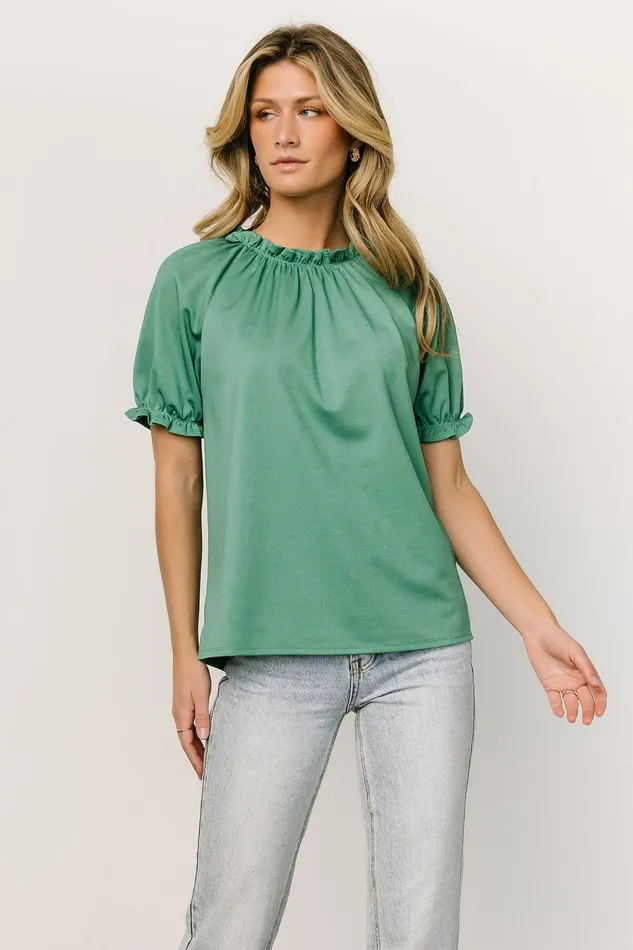 Vincent Top Green Women Baltic Born Blouses Shirts Vincent Top Green Women Baltic Born Blouses Shirts