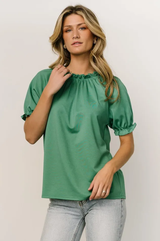 Vincent Top Green Women Baltic Born Blouses Shirts Vincent Top Green Women Baltic Born Blouses Shirts