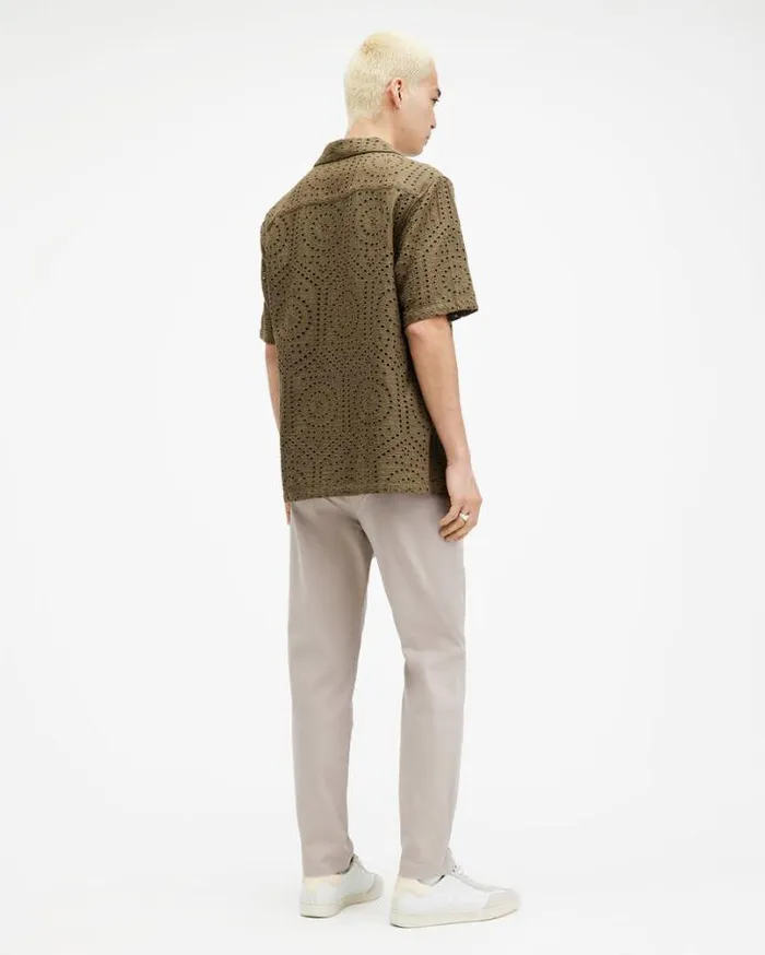 Walde Skinny Fit Chino Pants Grey Men AllSaints Pants