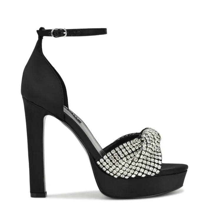 Wary Dress Sandals Black Women Nine West Sandals