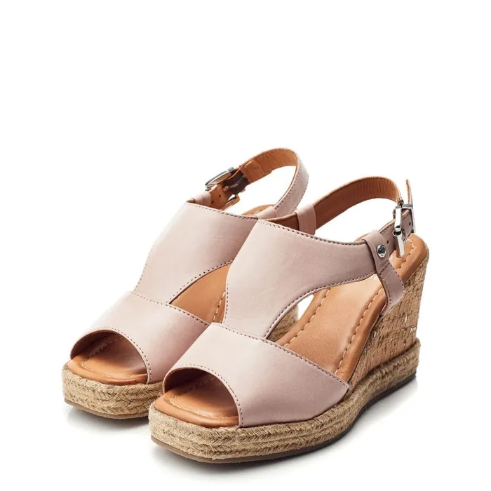 Wedge Sandals Women Moda In Pelle Petrina Cameo Leather
