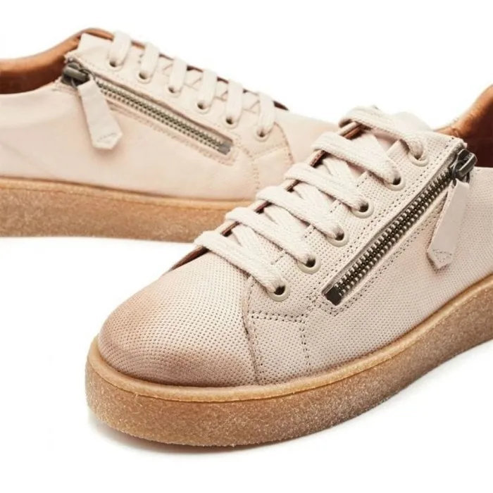 Wedge Trainers Women Moda In Pelle Shoon Sh Elston Off White Leather