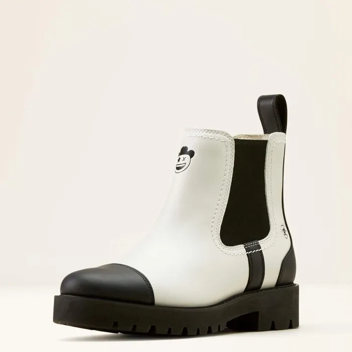 Wexford Lug Milton Menasco Boot Bright Whiteblack Women Ariat Booties