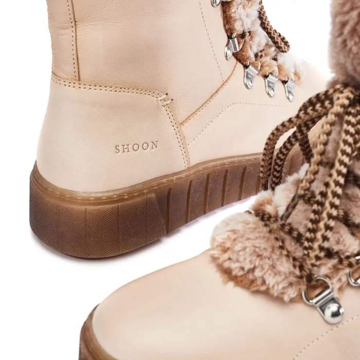 White Boots Women Moda In Pelle Shoon Sh Braemar Off White Leather