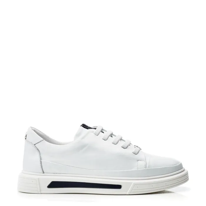 White Trainers Women Moda In Pelle Bailiee White Leather