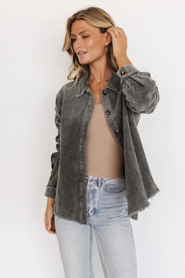 Wilder Corduroy Jacket Dusty Pine Women Baltic Born Outerwear Wilder Corduroy Jacket Dusty Pine Women Baltic Born Outerwear