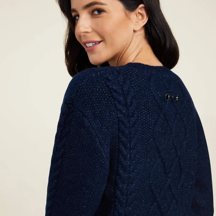 Winter Quarter Sweater Navy Women Ariat Sweaters and Cardigans Winter Quarter Sweater Navy Women Ariat Sweaters and Cardigans