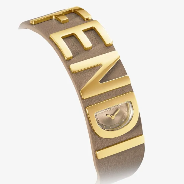 Woman 1780 X 1980 Mm 8211 Bracelet Watch With Fendi Lettering Grey Fendi Watches