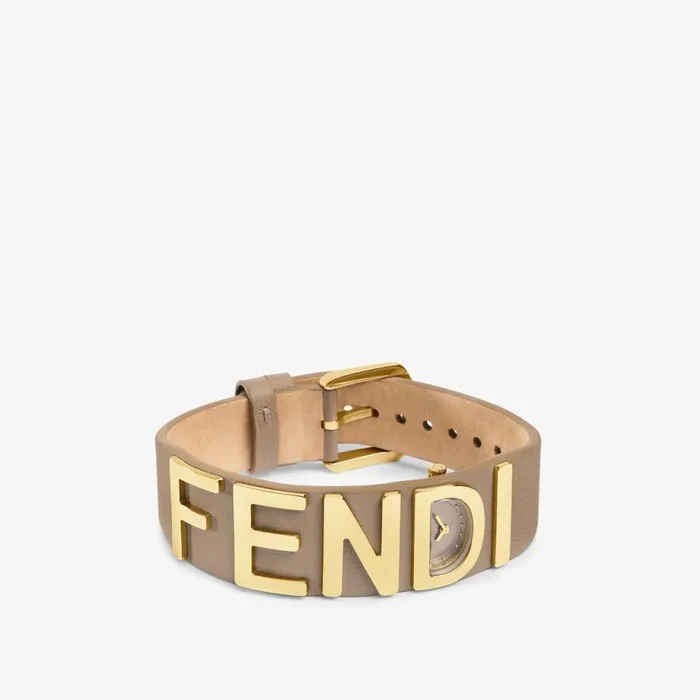 Woman 1780 X 1980 Mm 8211 Bracelet Watch With Fendi Lettering Grey Fendi Watches