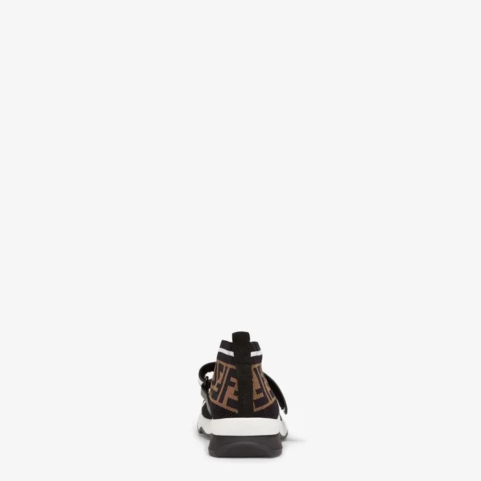 Woman Black Fabric Sneakers Black Fendi Sneakers