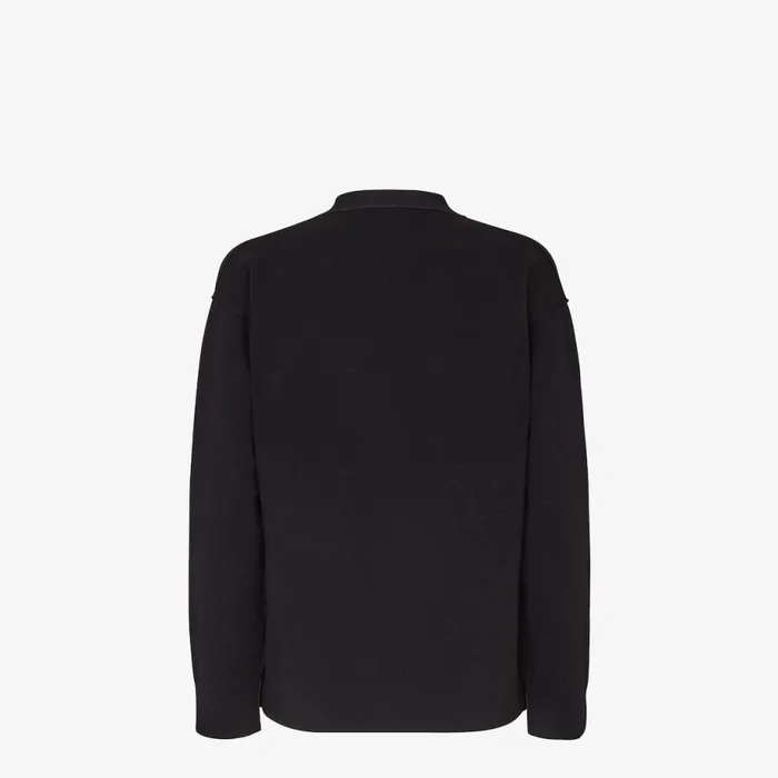 Woman Black Knit Cardigan Black Fendi Knitwear