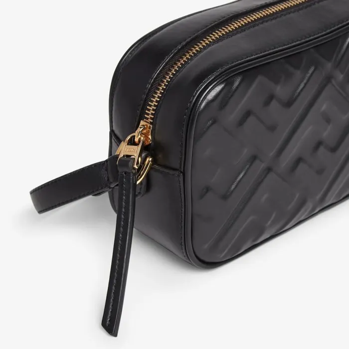 Woman Black Leather Mini Bag Black Fendi Mini Bags