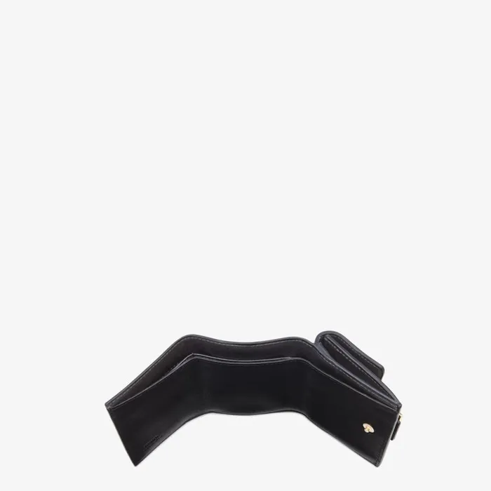Woman Black Nappa Leather Wallet Black Fendi Wallets