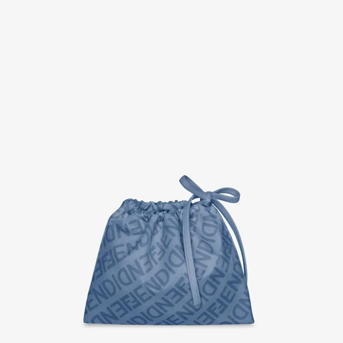Woman Blue Lycra Bikini Blue Fendi Swimwear