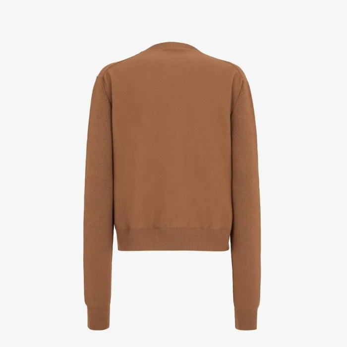 Woman Brown Cashmere Jumper Brown Fendi Knitwear