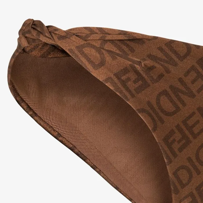 Woman Brown Lycra Bikini Brown Fendi Swimwear