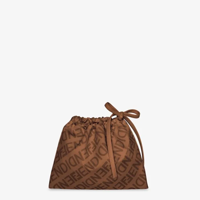 Woman Brown Lycra Bikini Brown Fendi Swimwear